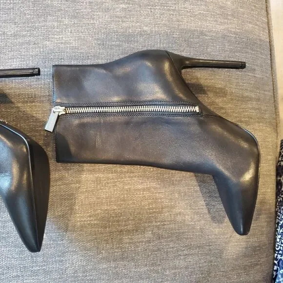 Michael Kors Viera Size 5.5m Black Leather Women BOOTIES - Picture 6 of 10